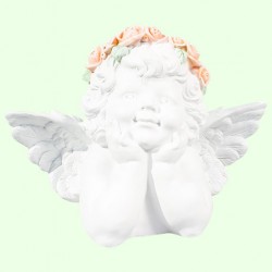 Копилка для денег Ангел в веночке бюст