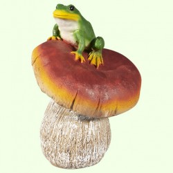 Копилка для денег Гриб сыроежка с лягушкой