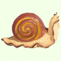 Копилка для денег Улитка коричневая 2
