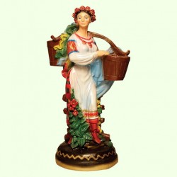 Подставка для цветов Украинка с коромыслом