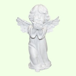 Религиозная статуэтка Ангел держит голубя
