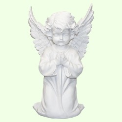 Религиозная статуэтка Ангел молится сидя на коленях
