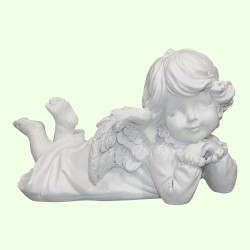 Религиозная статуэтка Ангелочек девочка мечтательница