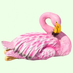 Статуэтка Фламинго розовый сидит