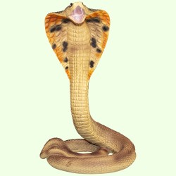 Статуэтка Королевская кобра бежевая Б