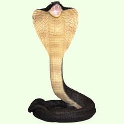 Статуэтка Королевская кобра черная Б