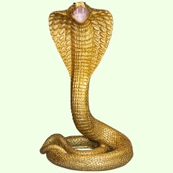 Статуэтка Королевская кобра золотая Б