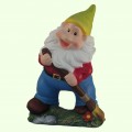Фигурка для сада Гном с метлой Фигурка для сада Гном с метлой