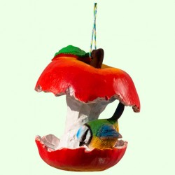 Кормушка Птичка в яблоке