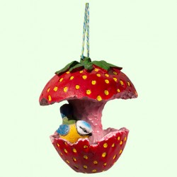 Кормушка Птичка в клубнике