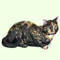 Скульптурный памятник Кошка черепашка