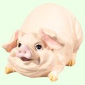 Скульптурный памятник Свинья