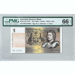 Банкнота Австралии 1 доллар 1983 Gem UNC Pick# 42d