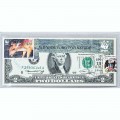 Банкнота США 2 доллара 1976 с печатью USPS, антилопа, Gem UNC Банкнота США 2 доллара 1976 с печатью USPS, антилопа, Gem UNC