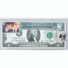 Банкнота США 2 доллара 1976 с печатью USPS, антилопа, Gem UNC