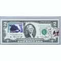 Банкнота США 2 доллара 1976 с печатью USPS, чепрачный дукер, Gem UNC Банкнота США 2 доллара 1976 с печатью USPS, чепрачный дукер, Gem UNC