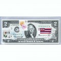 Банкнота США 2 доллара 1976 с печатью USPS, любовь, Gem UNC Банкнота США 2 доллара 1976 с печатью USPS, любовь, Gem UNC