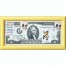 Банкнота США 2 доллара 1976 с печатью USPS, птица дубонос, Gem UNC