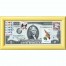 Банкнота США 2 доллара 1976 с печатью USPS, птица трупиал балтиморский, Gem UNC Банкнота США 2 доллара 1976 с печатью USPS, птица трупиал балтиморский, Gem UNC