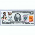 Банкнота США 2 доллара 1976 с печатью USPS, щенок немецкой овчарки, Gem UNC Банкнота США 2 доллара 1976 с печатью USPS, щенок немецкой овчарки, Gem UNC