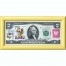 Банкнота США 2 доллара 1976 с печатью USPS, собака коккер спаниель, Gem UNC Банкнота США 2 доллара 1976 с печатью USPS, собака коккер спаниель, Gem UNC