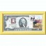 Банкнота США 2 доллара 1995 с печатью USPS, полярные медведи, Gem UNC Банкнота США 2 доллара 1995 с печатью USPS, полярные медведи, Gem UNC