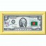 Банкнота США 2 доллара 2003 с печатью USPS, флаг Бангладеша, Gem UNC Банкнота США 2 доллара 2003 с печатью USPS, флаг Бангладеша, Gem UNC