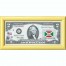 Банкнота США 2 доллара 2003 с печатью USPS, флаг Бурунди, Gem UNC Банкнота США 2 доллара 2003 с печатью USPS, флаг Бурунди, Gem UNC