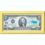 Банкнота США 2 доллара 2003 с печатью USPS, флаг Джибути-01, Gem UNC Банкнота США 2 доллара 2003 с печатью USPS, флаг Джибути-01, Gem UNC