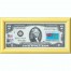 Банкнота США 2 доллара 2003 с печатью USPS, флаг Фиджи, Gem UNC Банкнота США 2 доллара 2003 с печатью USPS, флаг Фиджи, Gem UNC