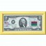 Банкнота США 2 доллара 2003 с печатью USPS, флаг Гамбии, Gem UNC Банкнота США 2 доллара 2003 с печатью USPS, флаг Гамбии, Gem UNC