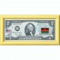 Банкнота США 2 доллара 2003 с печатью USPS, флаг Малави, Gem UNC Банкнота США 2 доллара 2003 с печатью USPS, флаг Малави, Gem UNC