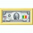 Банкнота США 2 доллара 2003 с печатью USPS, флаг Мали, Gem UNC Банкнота США 2 доллара 2003 с печатью USPS, флаг Мали, Gem UNC