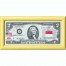 Банкнота США 2 доллара 2003 с печатью USPS, флаг Монако, Gem UNC Банкнота США 2 доллара 2003 с печатью USPS, флаг Монако, Gem UNC