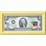 Банкнота США 2 доллара 2003 с печатью USPS, флаг Мозамбика, Gem UNC Банкнота США 2 доллара 2003 с печатью USPS, флаг Мозамбика, Gem UNC