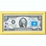 Банкнота США 2 доллара 2003 с печатью USPS, флаг Объединенных Наций, Gem UNC Банкнота США 2 доллара 2003 с печатью USPS, флаг Объединенных Наций, Gem UNC