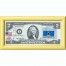 Банкнота США 2 доллара 2003 с печатью USPS, флаг Сент-Люсии, Gem UNC Банкнота США 2 доллара 2003 с печатью USPS, флаг Сент-Люсии, Gem UNC