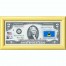 Банкнота США 2 доллара 2003 с печатью USPS, флаг Сент-Люсия, Gem UNC Банкнота США 2 доллара 2003 с печатью USPS, флаг Сент-Люсия, Gem UNC