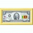 Банкнота США 2 доллара 2003 с печатью USPS, флаг Шри Ланки, Gem UNC Банкнота США 2 доллара 2003 с печатью USPS, флаг Шри Ланки, Gem UNC