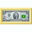 Банкнота США 2 доллара 2003 с печатью USPS, флаг Заира, Gem UNC Банкнота США 2 доллара 2003 с печатью USPS, флаг Заира, Gem UNC