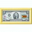Банкнота США 2 доллара 2003 с печатью USPS, флаг Зимбабве, Gem UNC Банкнота США 2 доллара 2003 с печатью USPS, флаг Зимбабве, Gem UNC