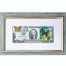 Банкнота США 2 доллара 2009 с печатью USPS, бабочка махаон-01, Gem UNC
