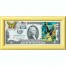 Банкнота США 2 доллара 2009 с печатью USPS, бабочка махаон-01, Gem UNC