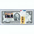 Банкнота США 2 доллара 2009 с печатью USPS, скачки, Gem UNC Банкнота США 2 доллара 2009 с печатью USPS, скачки, Gem UNC