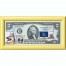 Банкнота США 2 доллара 2009 с печатью USPS, собака овчарка, Gem UNC