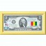 Банкнота США 2 доллара 2013 с печатью USPS, флаг Гвинеи, Gem UNC Банкнота США 2 доллара 2013 с печатью USPS, флаг Гвинеи, Gem UNC
