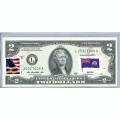 Банкнота США 2 доллара 2013 с печатью USPS, флаг Монсеррата, Gem UNC Банкнота США 2 доллара 2013 с печатью USPS, флаг Монсеррата, Gem UNC