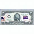 Банкнота США 2 доллара 2013 с печатью USPS, флаг Островов Питкэрн, Gem UNC Банкнота США 2 доллара 2013 с печатью USPS, флаг Островов Питкэрн, Gem UNC