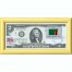 Банкнота США 2 доллара 2013 с печатью USPS, флаг Замбии, Gem UNC Банкнота США 2 доллара 2013 с печатью USPS, флаг Замбии, Gem UNC