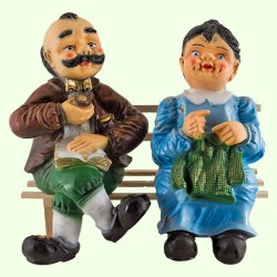 Садовая фигура Баба с дедом